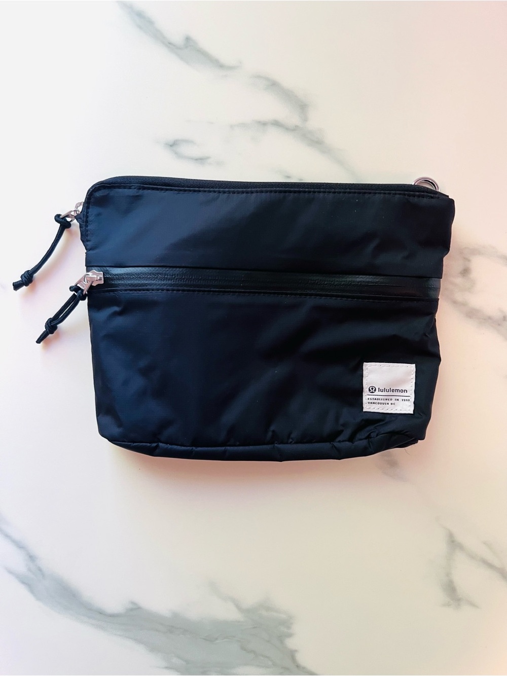 Lululemon Athletica Patch Logo Crossbody Bag - Black, Missing Strap